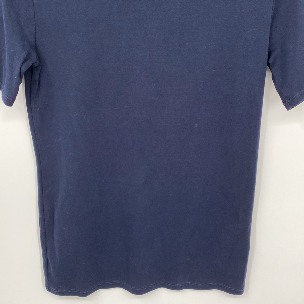 J. Crew Perfect Fit Cotton Tee - Dark Blue NWOT Size Medium - Picture 4 of 9